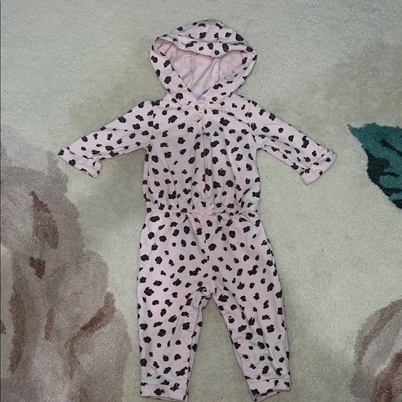 Carter's Pink and Black Patterned Jumper - Picture 1 of 6